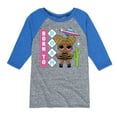 thumbnail image 1 of LOL Surprise! - Queen Bee Born To Roam - Toddler And Youth Raglan Graphic T-Shirt, 1 of 4