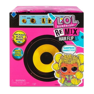 LOL Surprise Remix Hair Flip Dolls - 15 Surprises With Hair Reveal & Music, Great Gift for Kids Ages 4 5 6+