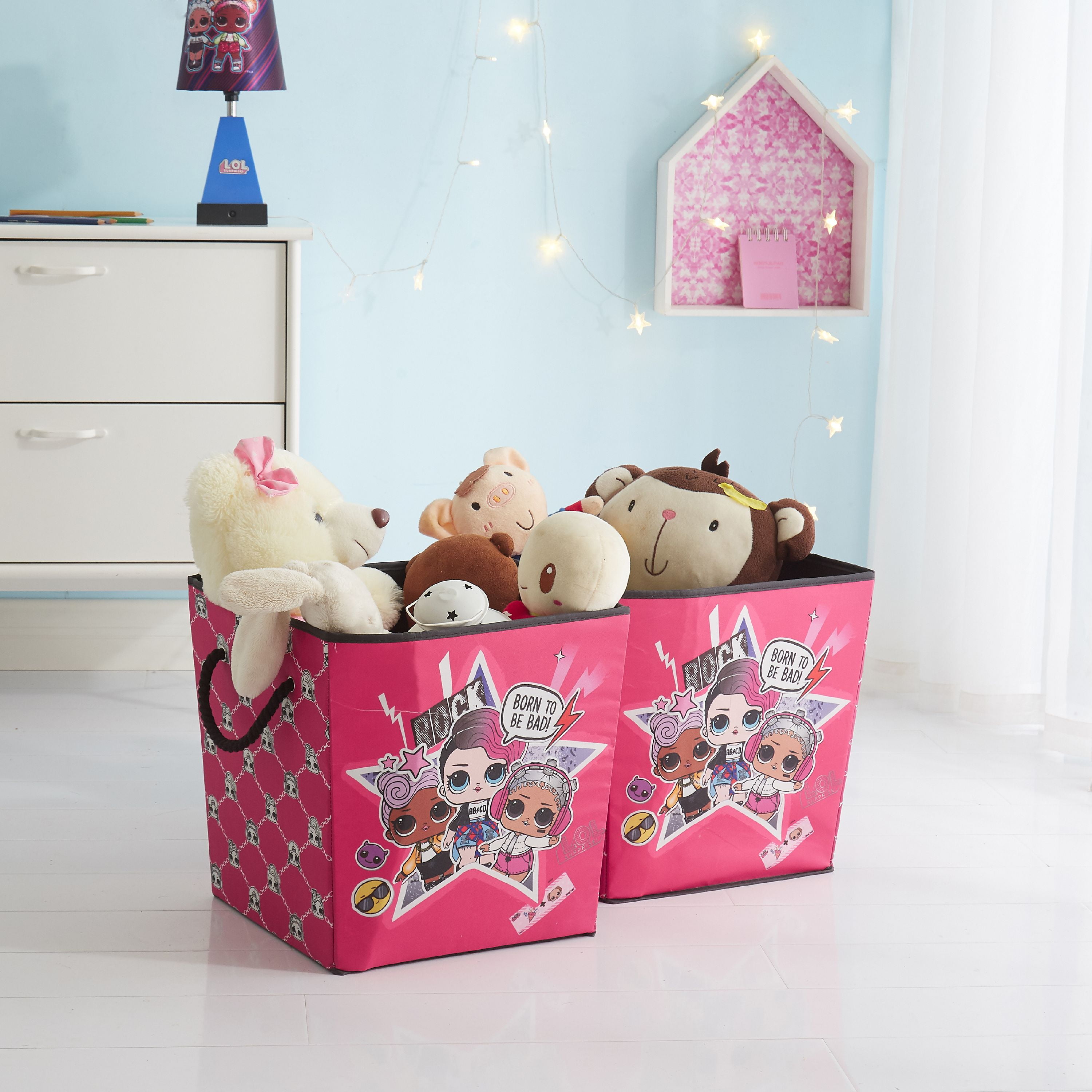LOL Surprise Handle Storage Cubes Organize Toys Clothes