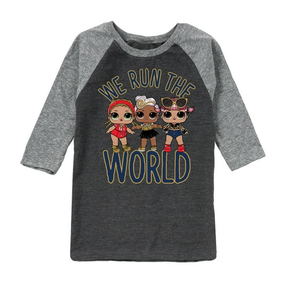 LOL Surprise! - Run The World - Toddler And Youth Raglan Graphic T-Shirt