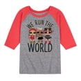 thumbnail image 1 of LOL Surprise! - Run The World - Toddler And Youth Raglan Graphic T-Shirt, 1 of 6