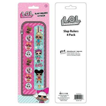 LOL Surprise! Slap Bracelet Party Favors, 4 Count