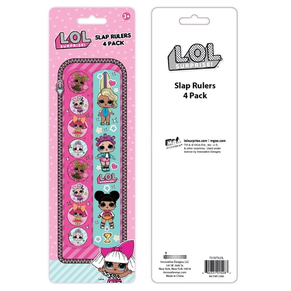 LOL Surprise! Slap Bracelet Party Favors, 4 Count