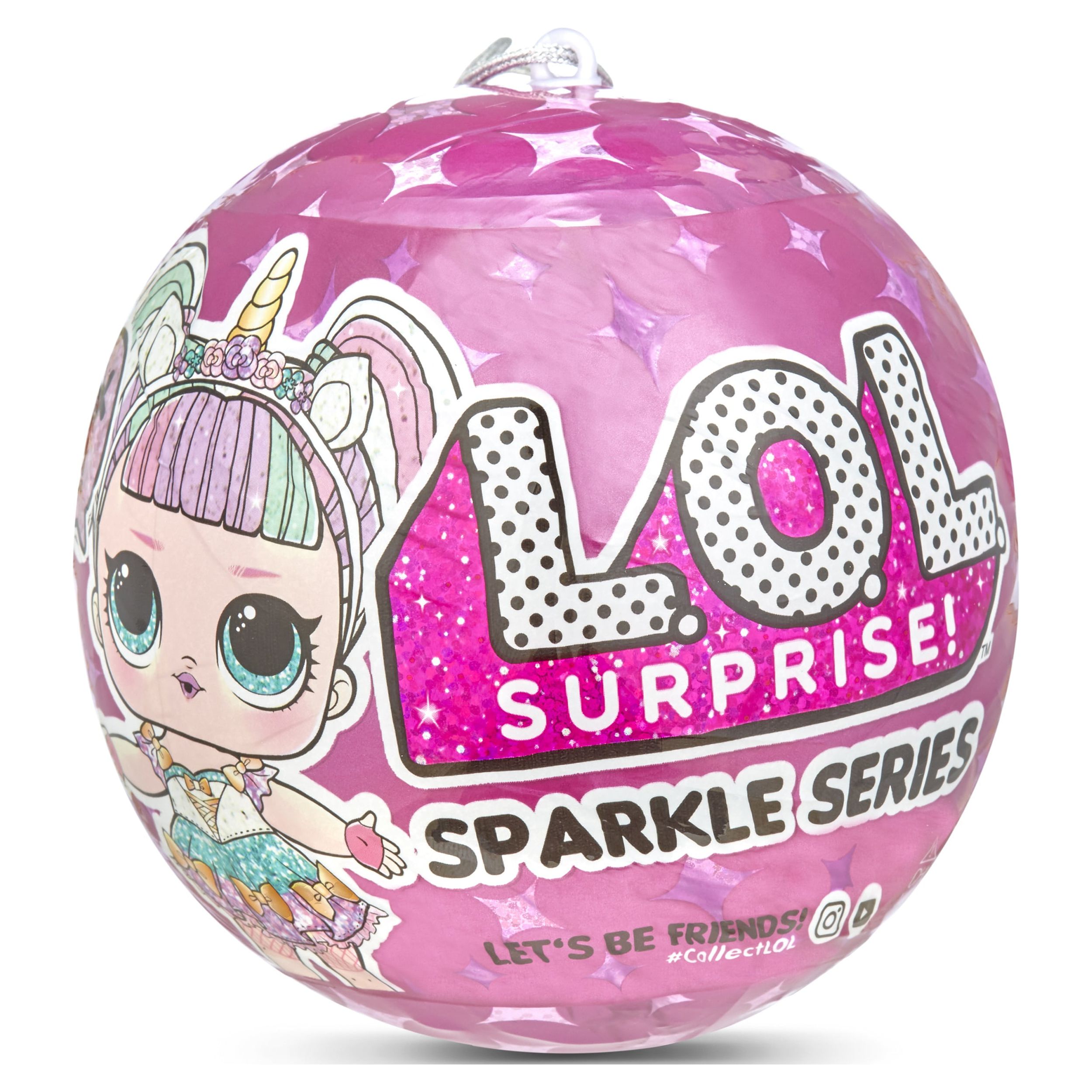LOL Surprise Sparkle Series With Glitter Finish And 7 Surprises, Great Gift for Kids Ages 4 5 6+ - image 1 of 6
