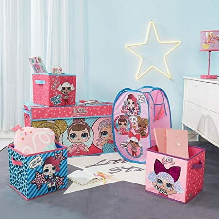 LOL Surprise Storage Set (Trunk, 2 pack cubes, Sequin Cube and Hamper)