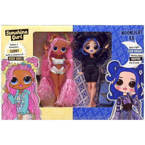 MGA Entertainment LOL Surprise Sunshine Gurl & Moonlight B.B. Dolls 2 Pack