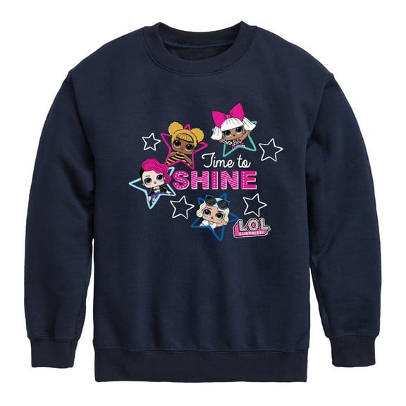 LOL Surprise! - Time To Shine - Toddler And Youth Crewneck Fleece Sweatshirt