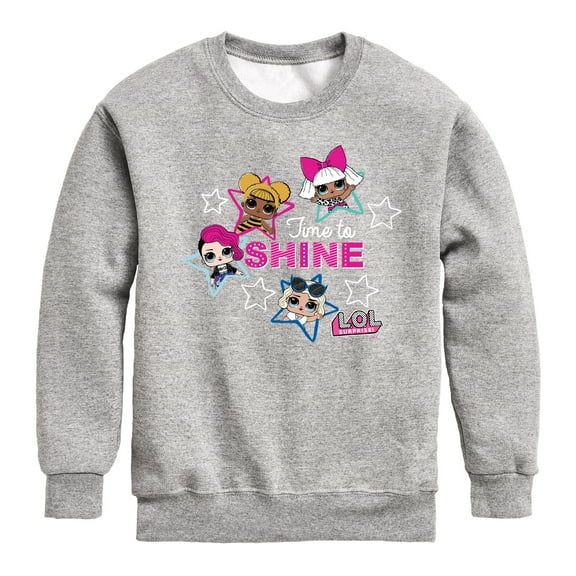 LOL Surprise! - Time To Shine - Toddler And Youth Crewneck Fleece Sweatshirt