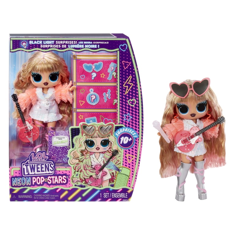 lol( ˙◊˙ ) L.O.L. Surprise! Tween Neon Pop Stars Fashion Doll, Thea Stars, 12