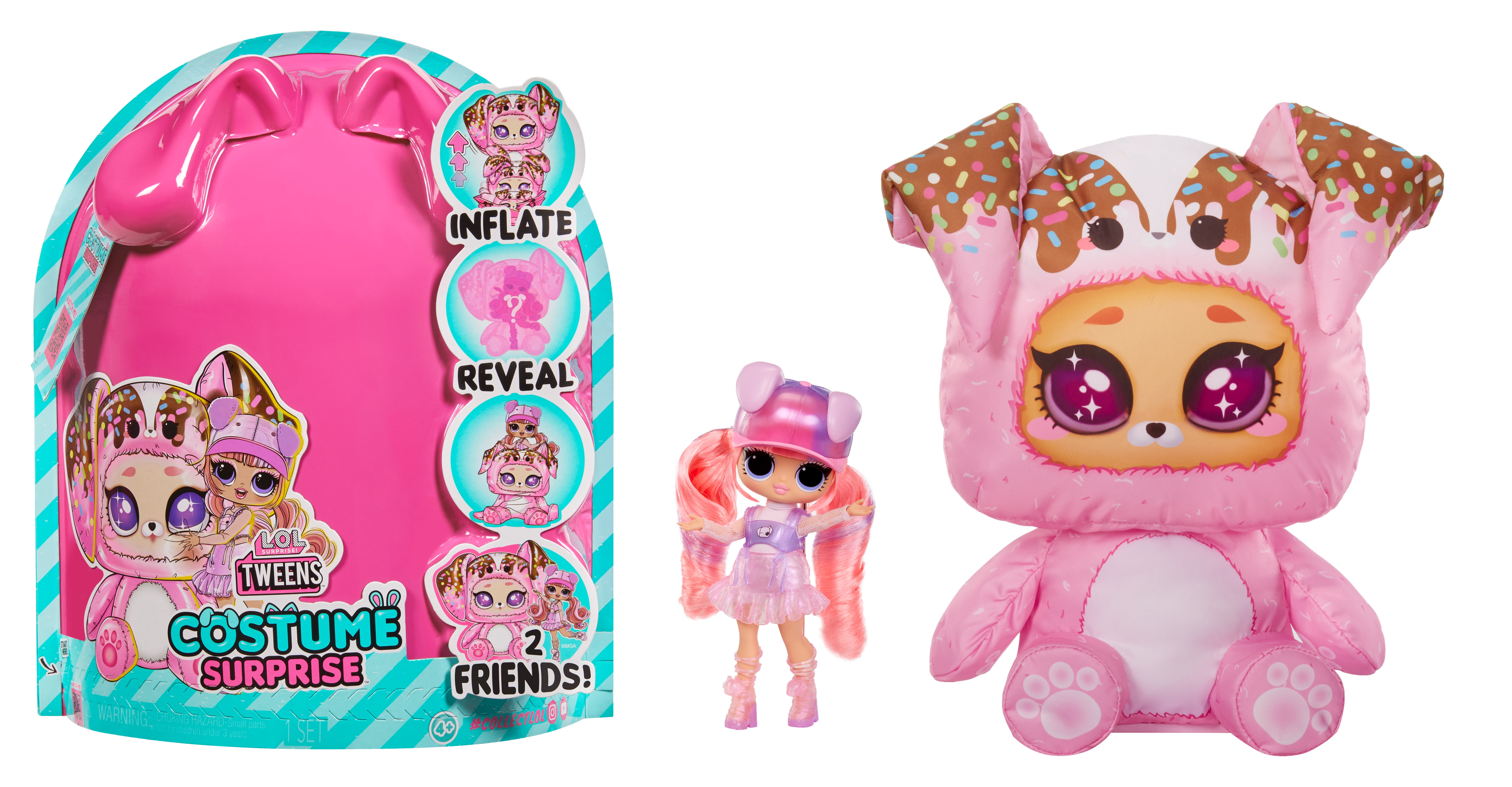 Walmart discounts of LOL Surprise Tweens Costume Surprise Ali Dance Fashion Doll with Inflatable Pink Puppy Pet Costume, Surprises, Fashions & Accessories, Kids Toy Gift Ages 4+