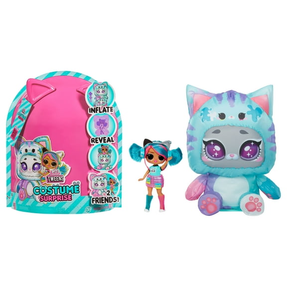 LOL Surprise Tweens Costume Surprise Emma Emo Fashion Doll with Inflatable Teal Kitty Pet Costume, Surprises, Fashions & Accessories, Kids Toy Gift Ages 4+
