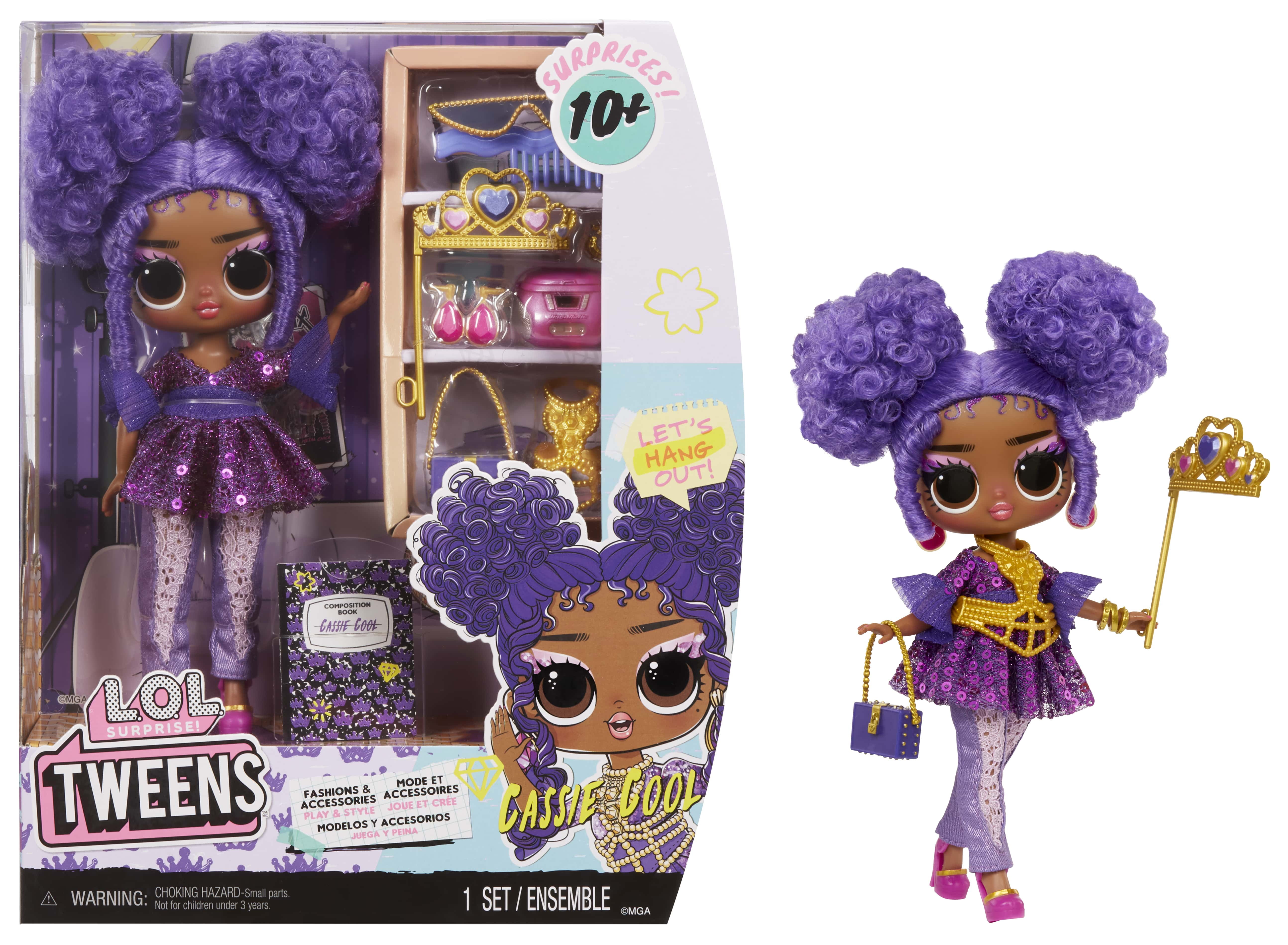 Surprise! Tweens Fashion Doll Cassie Cool with 10+