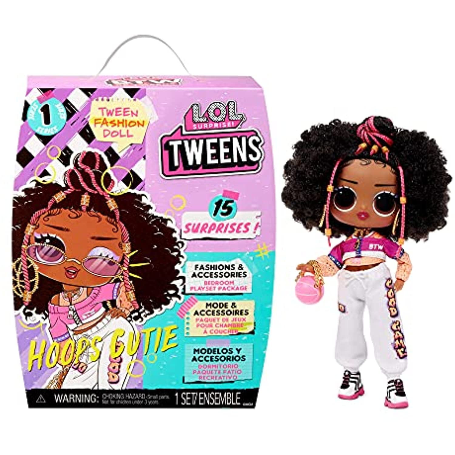 LOL Surprise Tweens Fashion Doll Hoops Cutie With 15 Surprises