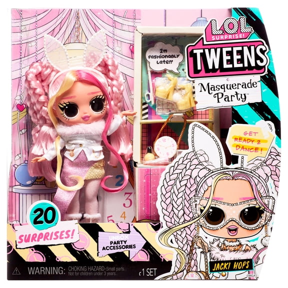 LOL Surprise Tweens Masquerade Party Fashion Doll Jacki Hops w/20 Surprises Including Party Accessories and 2 Fashion Looks  Gift for Kids Ages 4+
