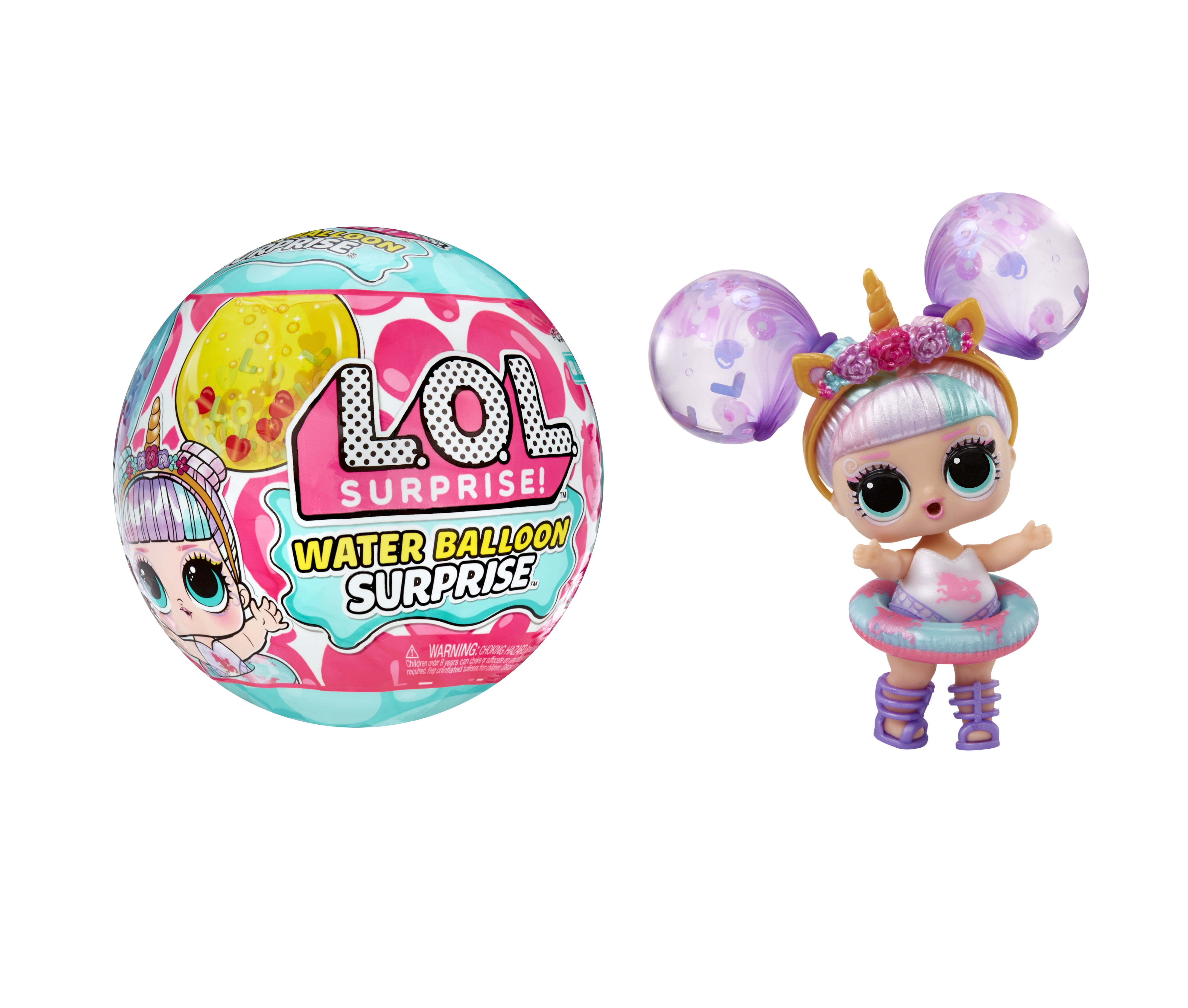 LOL Surprise Water Balloon Surprise Dolls, Glitter, 4 Ways to Play,  Reusable, Limited Edition, Girls Gift 3+