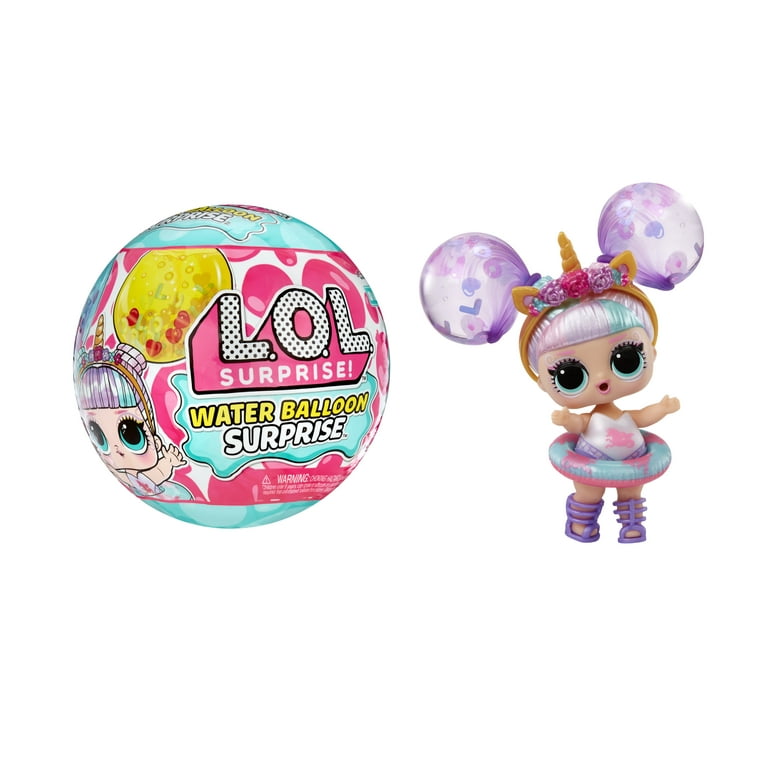 LOL Surprise Water Balloon Surprise Dolls, Glitter, 4 Ways to Play,  Reusable, Limited Edition, Girls Gift 3+ 