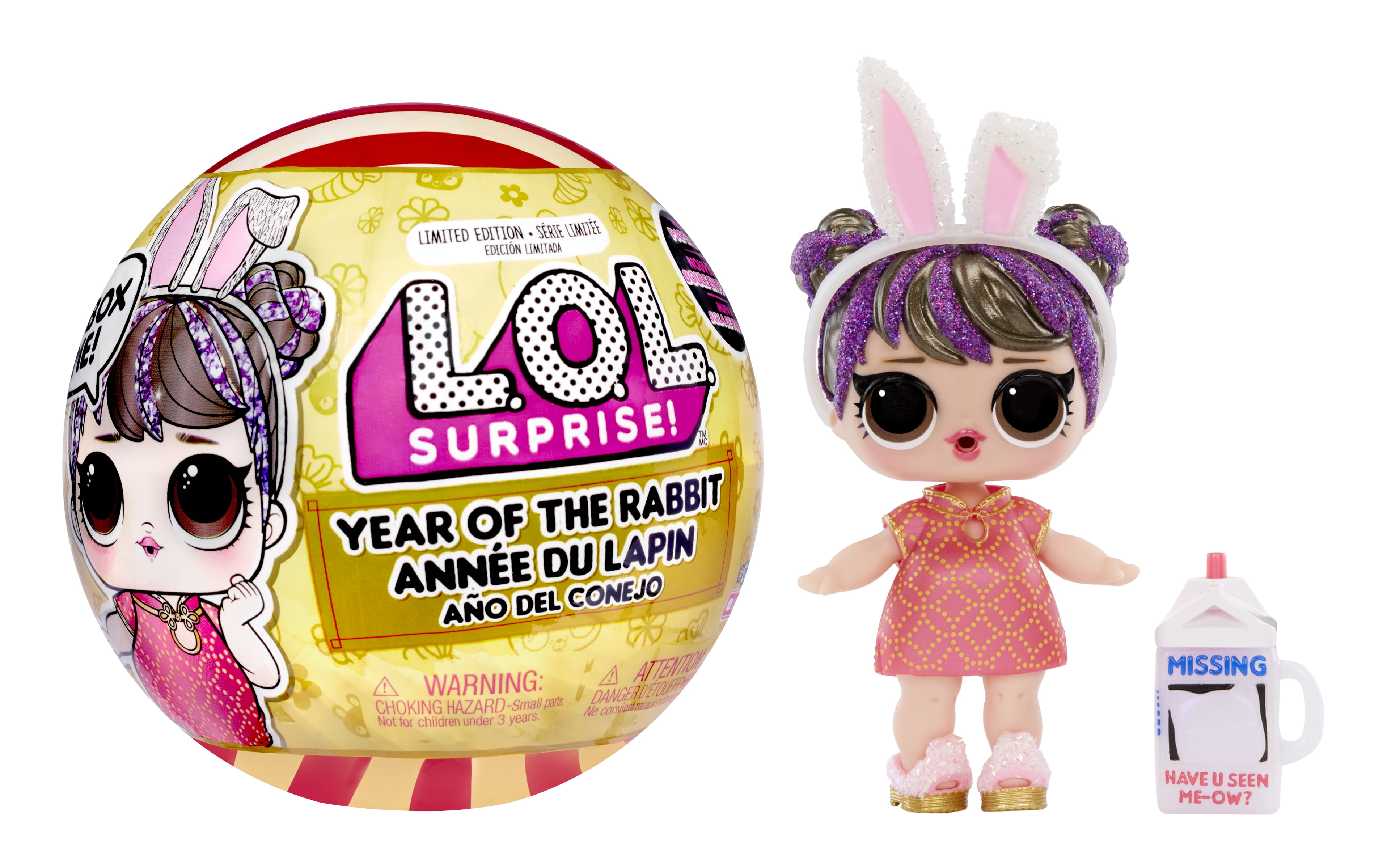 LOL Surprise Year of the Rabbit Doll Good Luck Sweetie - with Collectible Doll, 7 Surprises, Limited Edition Doll, Accessories, Pet, Lunar New Year Theme - Great Gift for Girls Age 4+