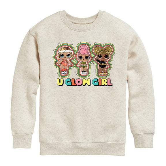 LOL Surprise! - You Glow Girl - Toddler And Youth Crewneck Fleece Sweatshirt
