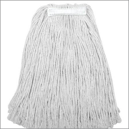 LOLA Refill for Janitorial Style Cotton String Wet Mop, Durable 4 Ply, Soft Natural Cotton, Fits Most Wire Band Style Janitorial Mops, 1 Count
