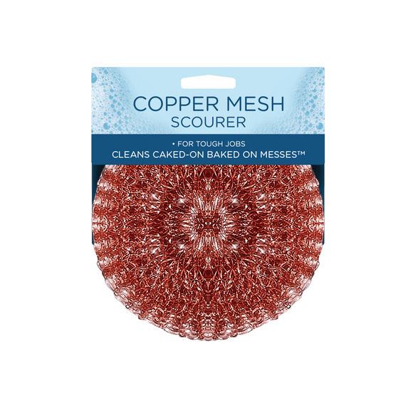 LOLA Copper Mesh Scourer, Heavy-Duty Cleaning, 100% Recyclable, Rust-Proof - 1 CT