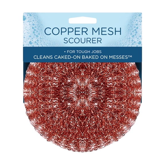 LOLA Copper Mesh Scourer, Heavy-Duty Cleaning, 100% Recyclable, Rust-Proof - 1 CT