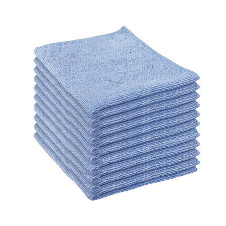 LOLA Jumbo Microfiber Cleaning Cloth, 12" x 12", Reusable & Machine Washable - 10 CT