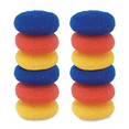 thumbnail image 1 of LOLA Jumbo 4" Plastic Mesh Scouring Pads, 12 Pack, Non-Scratch, Great for Pots, Dishwashing, Sinks, Appliances, Assorted Colors, 1 of 5