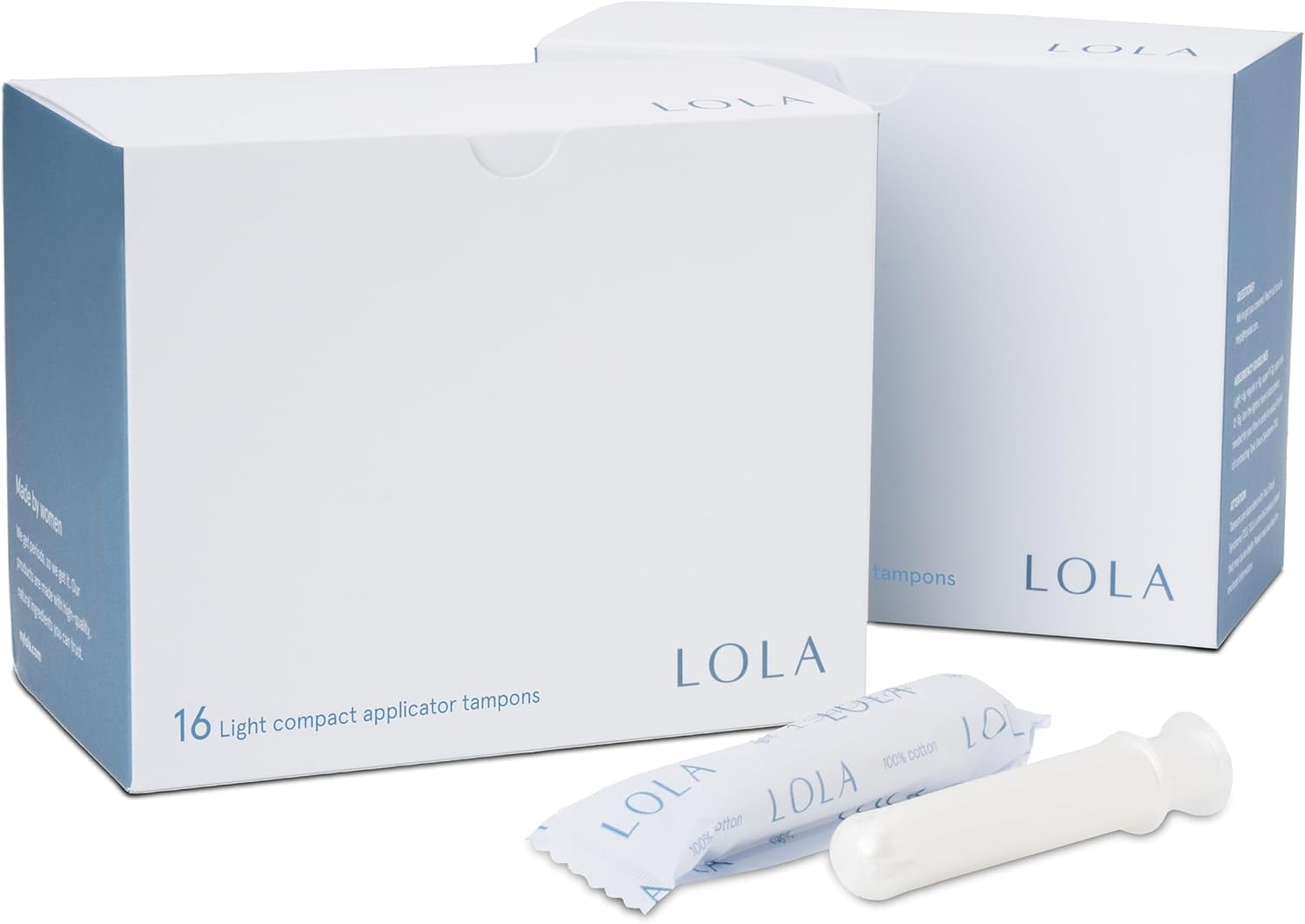 LOLA Light Organic Tampons - 32 Count, Unscented, FSA/HSA Approved