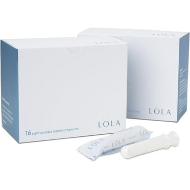 LOLA Light Organic Tampons - 32 Count, Unscented, FSA/HSA Approved