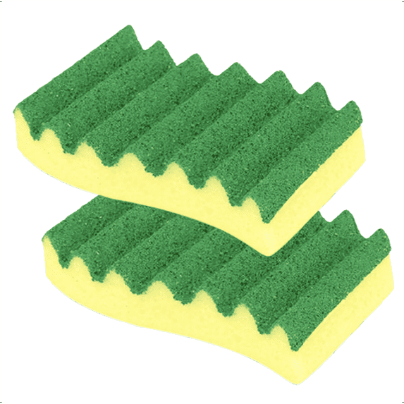 LOLA Pot Brite Heavy Duty Scrub Sponge, Durable Cleaning Scrubber, Reusable - 2 Pack