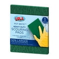 thumbnail image 1 of LOLA Pot Brite Jumbo Scouring Pad, Heavy Duty Nylon Fiber Scrubber, Rust Resistant, 1 of 4