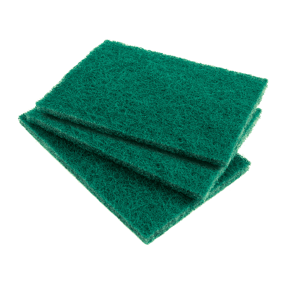 LOLA Pot Brite Scouring Pad, Heavy Duty Nylon Fiber Scrubber, Rust Resistant - 3 CT