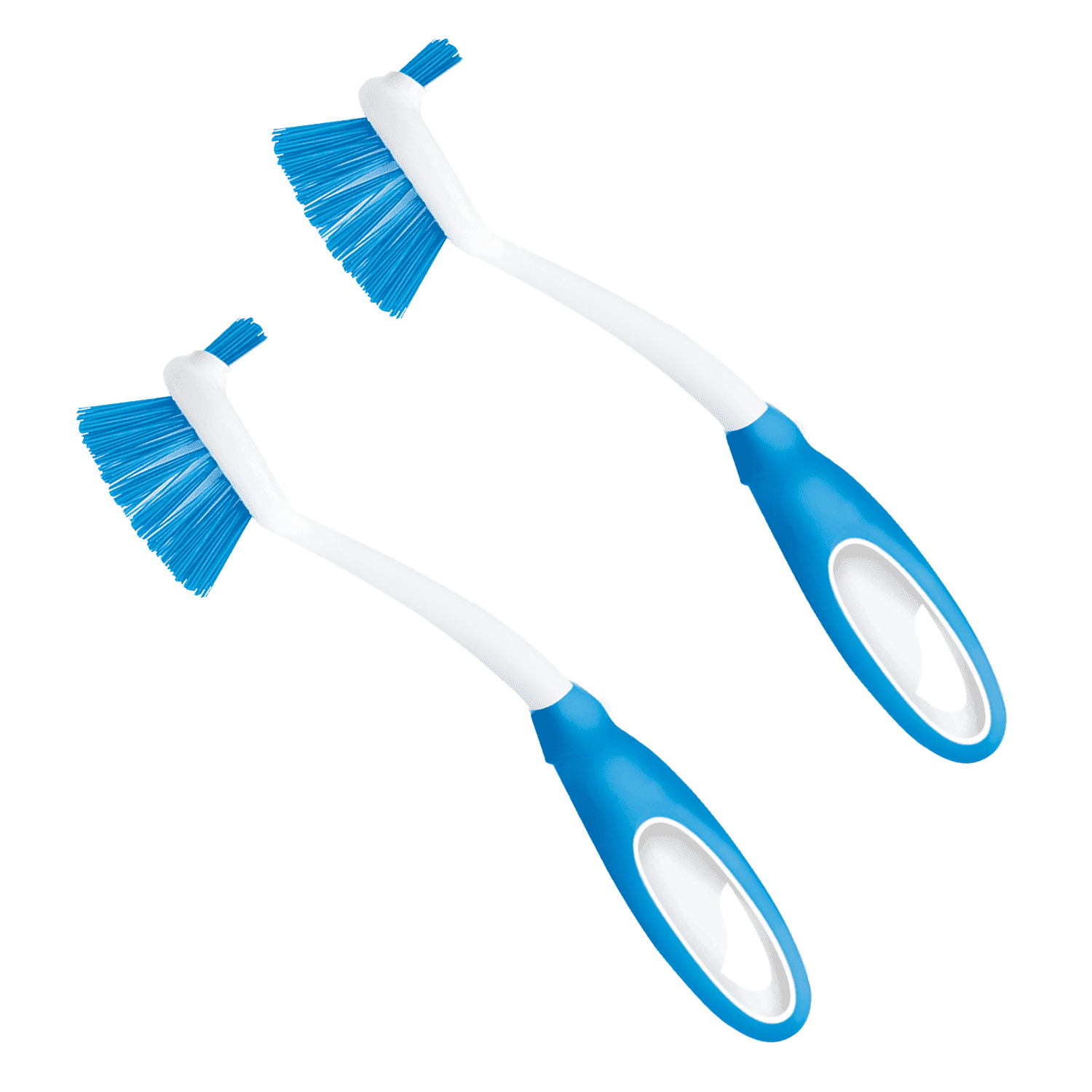 Lola Products LOLA Pro Dish Brush w/ Comfort Non-Slip Rubber Handle, Built-in Food Scraper - 2 CT