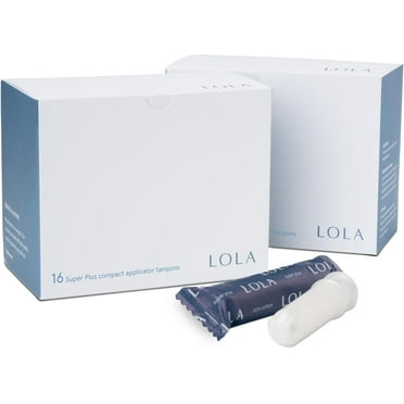 LOLA Super Plus Organic Tampons - 32 Count, Unscented, FSA/HSA Approved