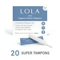 thumbnail image 1 of LOLA Super Tampons, Compact Plastic Applicator, 20 Ct, 1 of 12