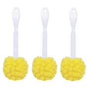 LOLA The Original Kitchen Sponge Puff Bottle Cleaner, Flower Shaped Foam - 3 CT