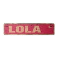 thumbnail image 1 of LOLA Vintage Plastic Street Sign Childrens Name Room Sign | Indoor/Outdoor |  36" Wide, 1 of 4