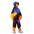 thumbnail image 1 of LOLANTA Boys' Girls' Color Block Jacket Track Pants Sets Hip Hop Dance Patchwork Clothes Unisex Streetwear, 1 of 5