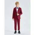 thumbnail image 1 of LOLANTA Boys Suit 2PCs Tuxedo Jacket Formal Wedding Ring Bearer Outfit, 1 of 6