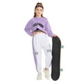 thumbnail image 1 of LOLANTA Girls 3 Piece Outfits Cropped Hoodie Tank Top Jogger Pants Set Hip Hop Jazz Street Dance Skateboarding Clothes, 1 of 5