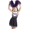 thumbnail image 1 of LOLANTA Girls Cheerleader Costumes Dresses Cheerleading Outfit Cheer Uniform Pom Poms, 1 of 6