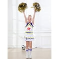 thumbnail image 1 of LOLANTA Girls Cheerleading Outfit Cheer Costume For Girls Sleeveless Crop Top&Skirt&Socks&Pom Poms, 1 of 7