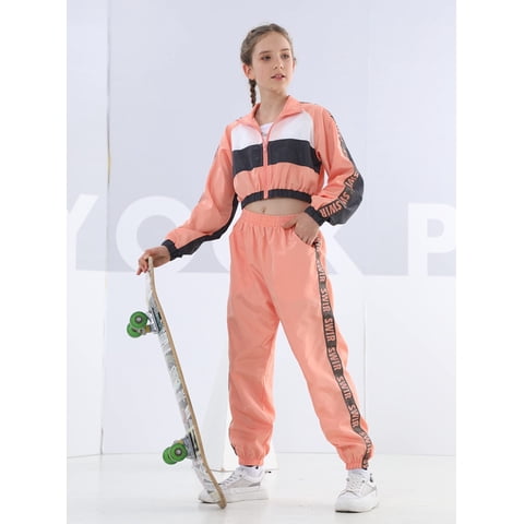 Girls Dance Clothing Set Hip Hop Modern Jazz Team Performance Costume Girls Dance Wear Sets