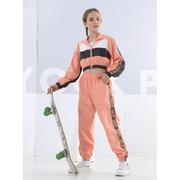 LOLANTA Girls Dance Clothing Set Hip Hop Modern Jazz Team Performance Costume Girls Dance Wear Sets