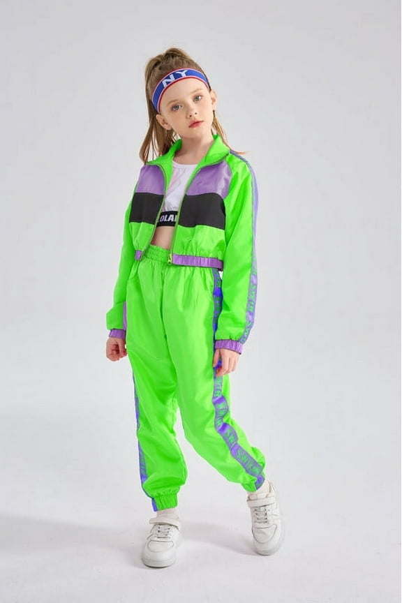 Girls Dance Clothing Set Hip Hop Modern Jazz Team Performance Costume Girls Dance Wear Sets