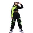 thumbnail image 1 of LOLANTA Girls Hip Hop Dance Clothes 3Pcs Crop Top Cargo Pants Sets Active Outfits, 1 of 5