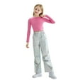 thumbnail image 1 of LOLANTA Girls Metallic Jogger Pants Shiny Jazz Street Hip Hop Dance Pants Convertible Leg Opening, 1 of 6