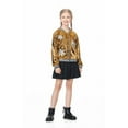 thumbnail image 1 of LOLANTA Girls Sequin Jacket Long Sleeve Kids Bomber Coats with Pockets Spring Fall Outfits, 1 of 7