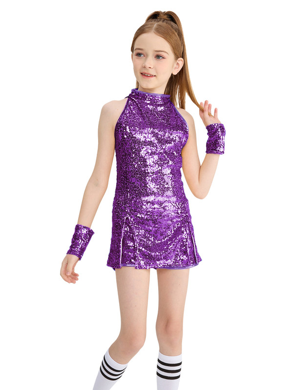 LOLANTA Teen Sequins Costume, Summer Dance Outfits, India