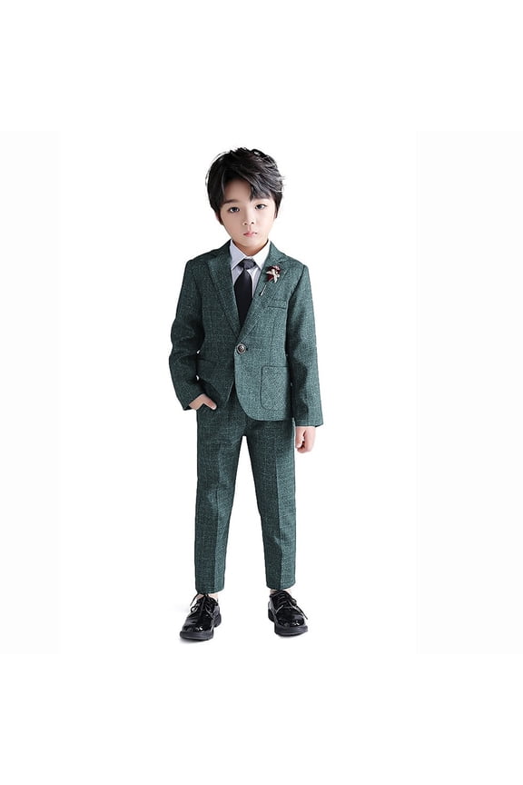 Lightweight Plaid and Polyester, Fashion Blazer Set (Men's)